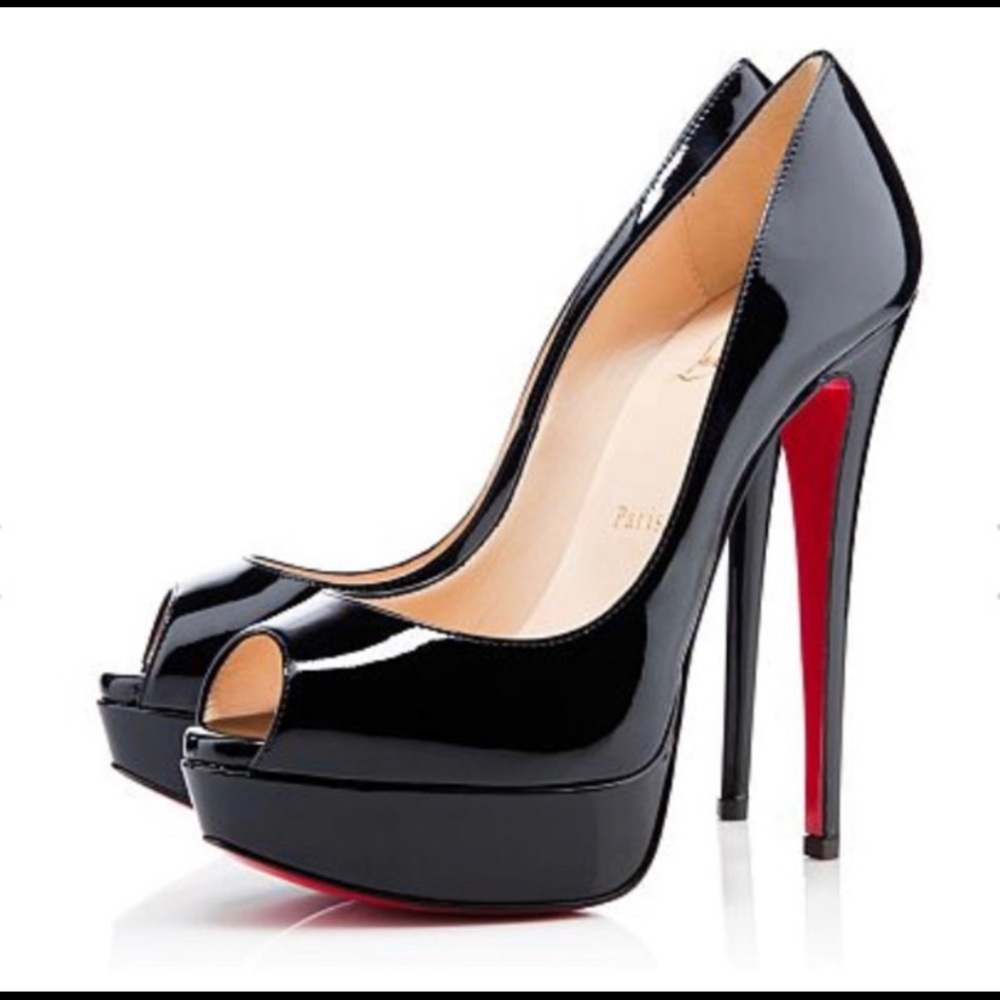 Authentic Christian Louboutin Lady Peep heels